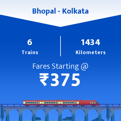 Bhopal To Kolkata Trains
